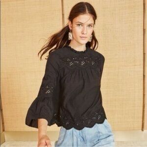 Ulla Johnson Halsey Eyelet Top